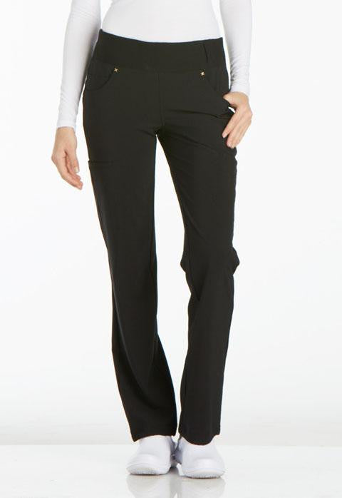Mid Rise Straight Leg Pull-on Pant