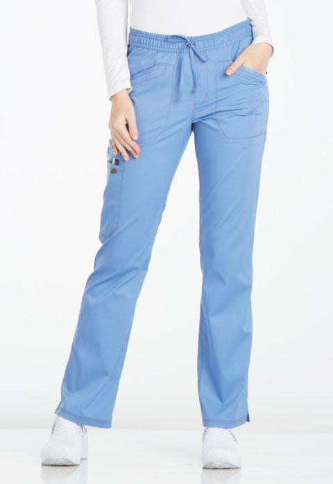 Mid Rise Straight Leg Drawstring Pant