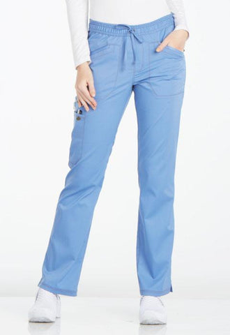 Mid Rise Straight Leg Drawstring Pant