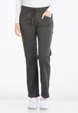 Mid Rise Straight Leg Drawstring Pant