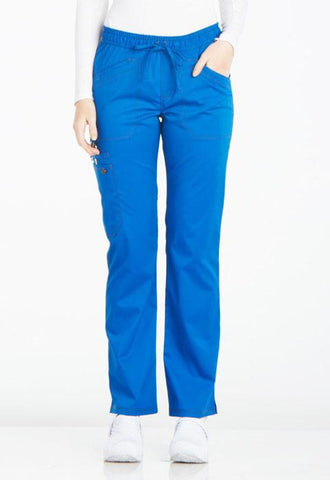 Mid Rise Straight Leg Drawstring Pant