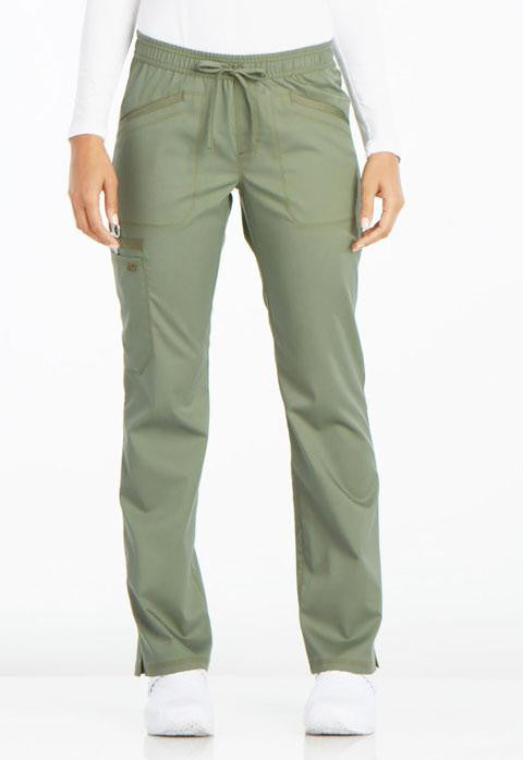 Mid Rise Straight Leg Drawstring Pant