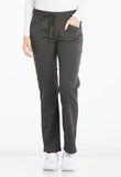 Mid Rise Straight Leg Drawstring Pant