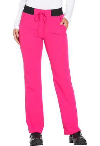 Mid Rise Straight Leg Drawstring Pant