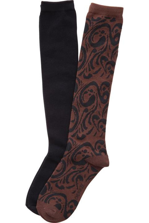 2pk Knee High Socks