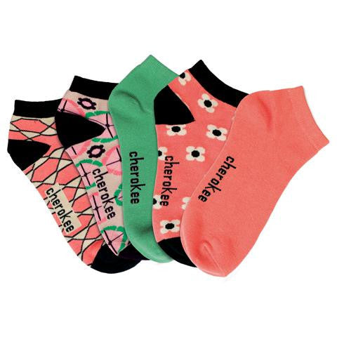 6-5pr packs of No Show Socks