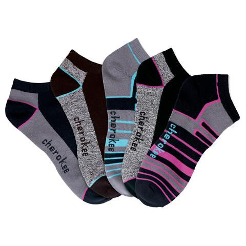 6-5pr packs of No Show Socks