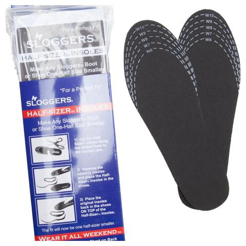 6pr pack of Slogger Half Sizers Insoles