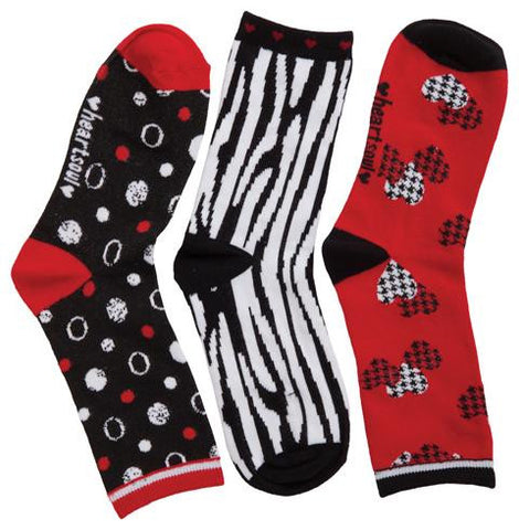 1-3pr pk of Crew Socks