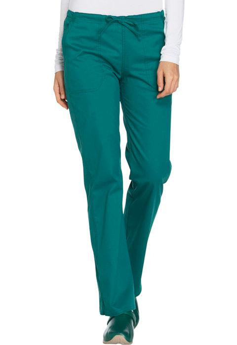 Mid Rise Straight Leg Drawstring Pant