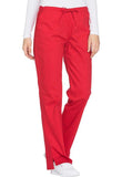 Mid Rise Straight Leg Drawstring Pant