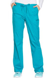 Mid Rise Straight Leg Drawstring Pant