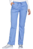Mid Rise Straight Leg Drawstring Pant